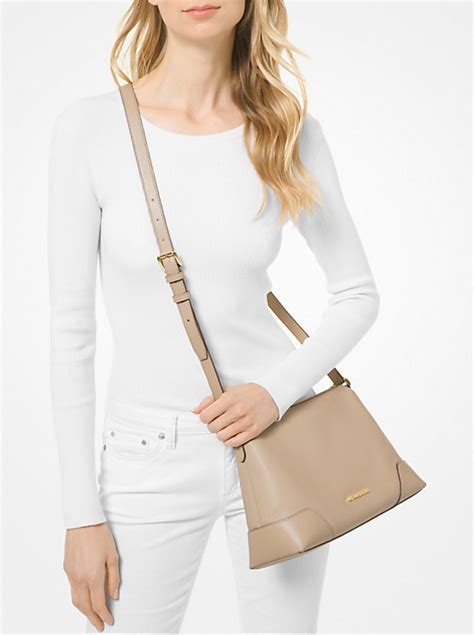 crosby michael kors|Crosby Medium Pebbled Leather Messenger .